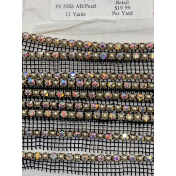 Vtg MICHAEL THOMAS Designer Collection JN 20SS AB Vintage Rhinestone Trim Lot - Picture 9 of 11